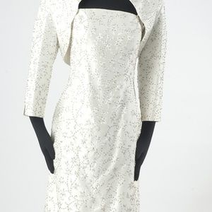 JS Collections - 2pc White dress